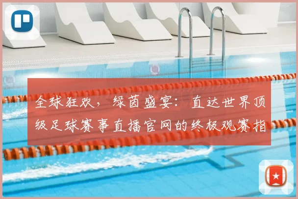 全球狂欢，绿茵盛宴：直达世界顶级足球赛事直播官网的终极观赛指南